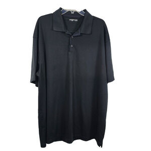 Nike Golf Mens Polo Shirt Black Dri Fit Short Sleeve Athletic Size3X 128898 010